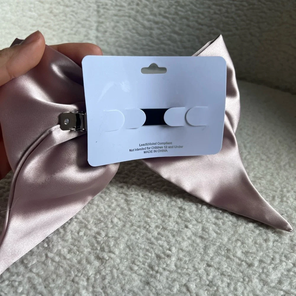 Cubic Zirconia Hair Bow Clip